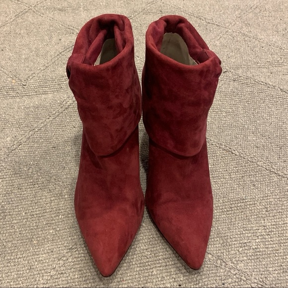 Calvin Klein Suede Ankle Boot High Heel Bethany Adjustable Shaft Women 6.5 US - Picture 9 of 13